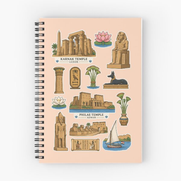 Item preview, Ancient Egypt Heritage – Karnak & Philae Temples designed and sold by Yasmine Mohammed.