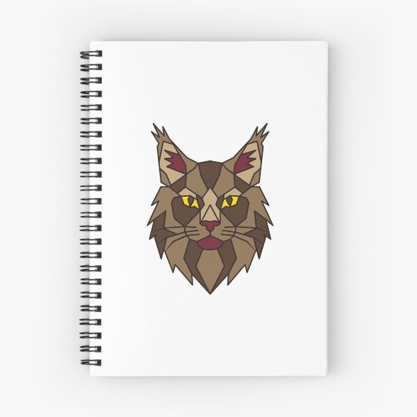Item preview, Geometric Maine Coon Cat designed and sold by AnimalsKnowAll.