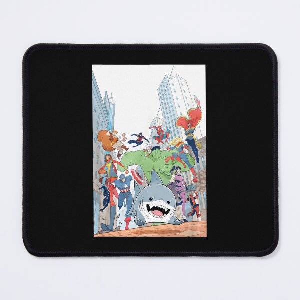 Item preview, Cute Land Shark Leads The Super Hero Charge designed and sold by banhstudio.