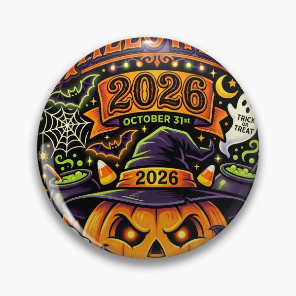 Item preview, Halloween 2026 Grinning Pumpkin Witch Hat October 31st Design designed and sold by DarkOriginArts.