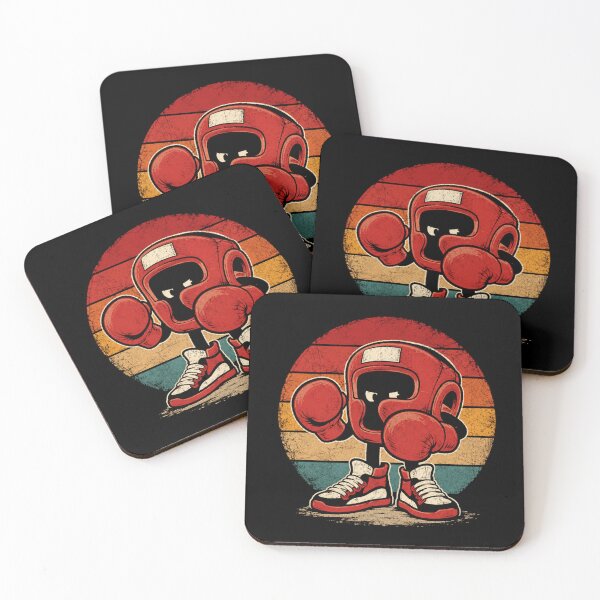 Item preview, Retro Boxing Helmet Character Vintage Fight designed and sold by Moizento.