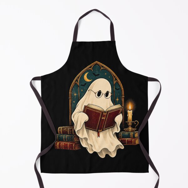 Item preview, Cute Bookish Ghost Reading in a Gothic Library designed and sold by TadeoNivar.