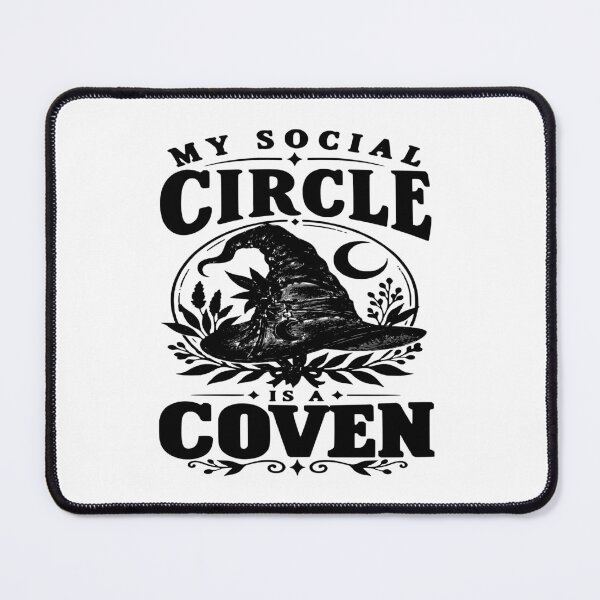 Item preview, My Social Circle is a Coven Funny Witch Halloween  designed and sold by OUICHA.