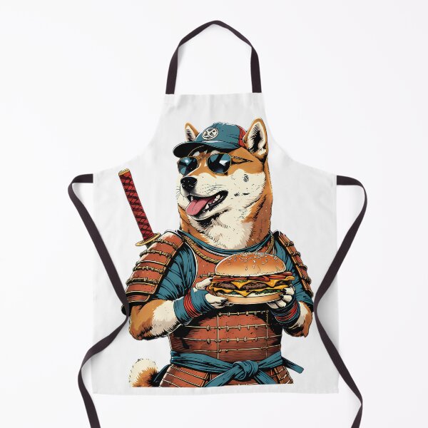 Item preview, Shiba Inu Samurai Cheeseburger designed and sold by Structure-Blue.