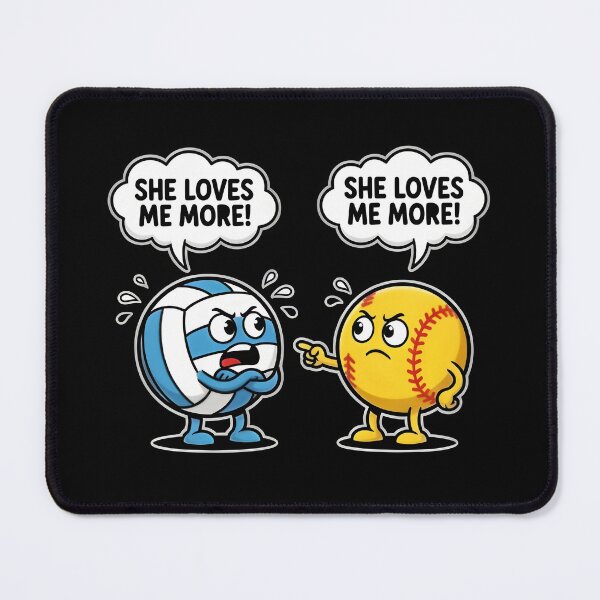 Item preview, She Love Me More Volleyball Softball Design designed and sold by ByPawel.
