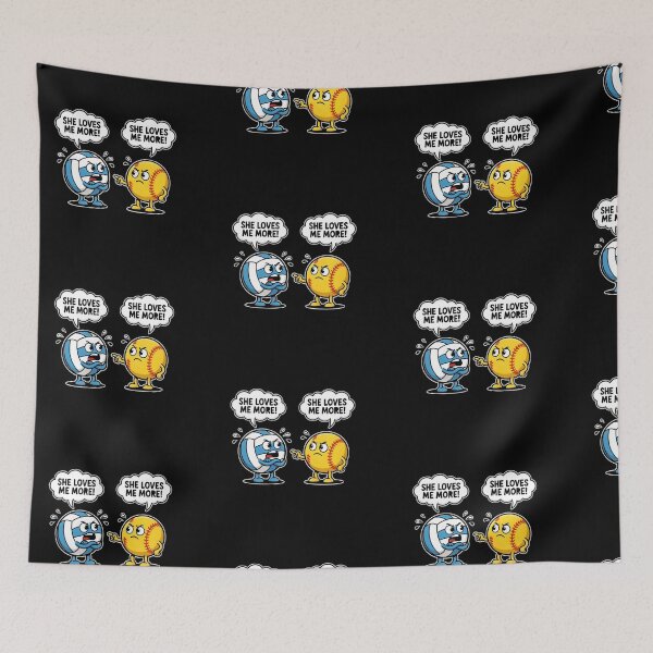 Item preview, She Love Me More Volleyball Softball Design designed and sold by ByPawel.