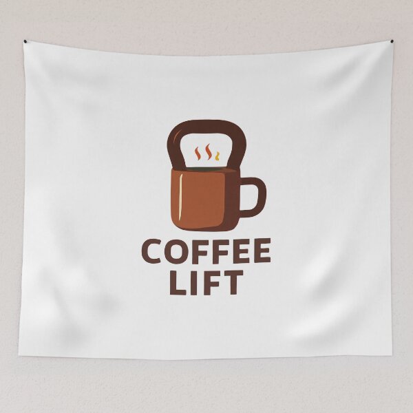 Item preview, Fueled By Coffee And Kettlebells – Gym Motivation Shirt Design designed and sold by Mouad-Doadi.