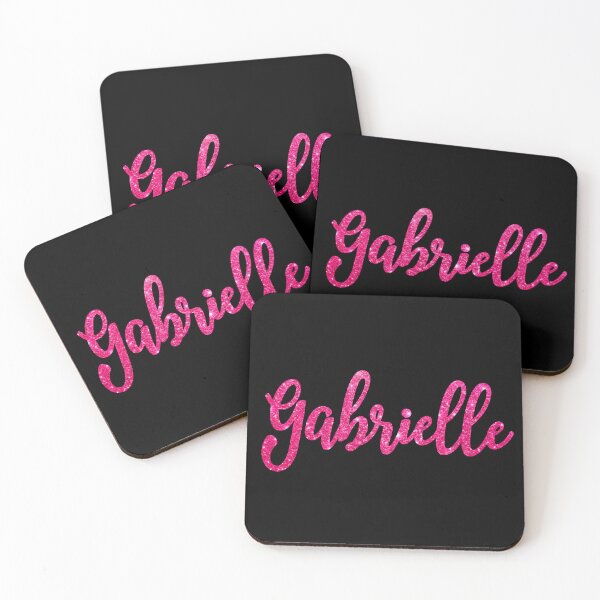 Item preview, Gabrielle Hot Pink Sparkly Personalised Name Design designed and sold by CamilasPrints.