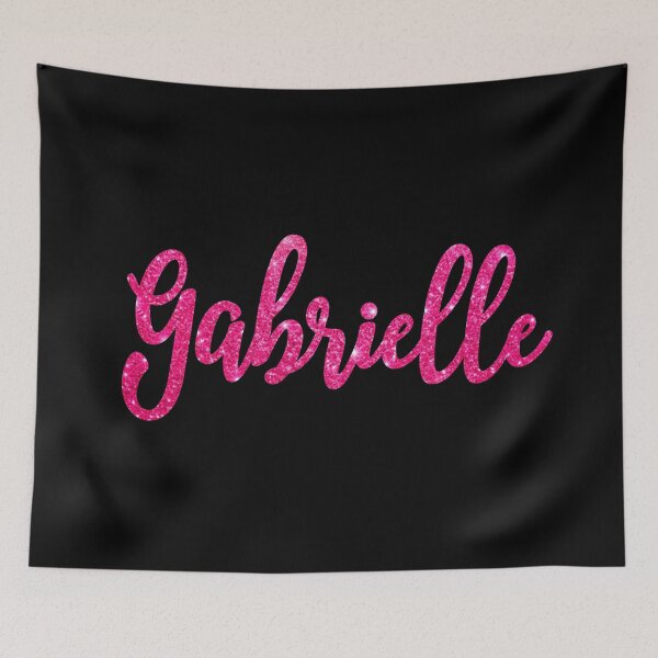 Item preview, Gabrielle Hot Pink Sparkly Personalised Name Design designed and sold by CamilasPrints.