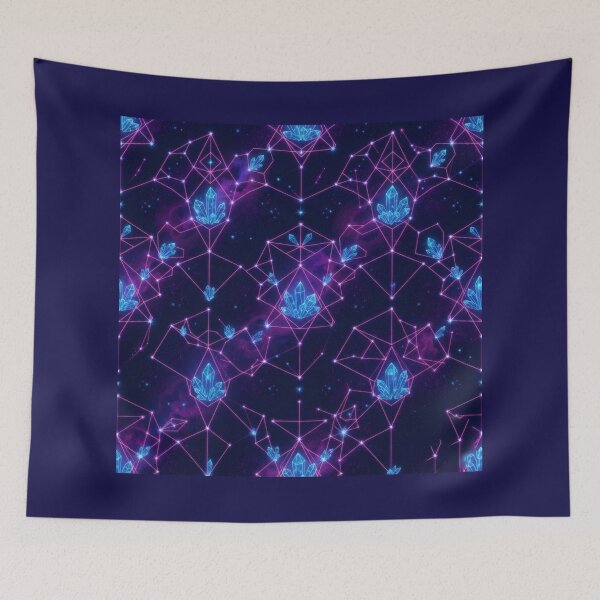 Item preview, Neon Crystal Constellations and Cosmic Geometry designed and sold by Azurart2.