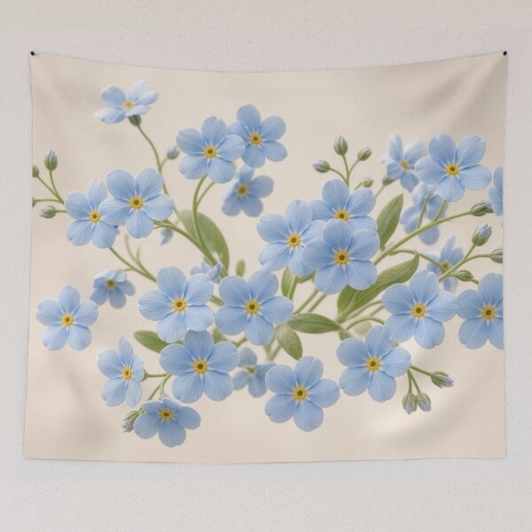 Item preview, Soft Baby Blue Flower Bouquet designed and sold by IntelliMindDesigns.
