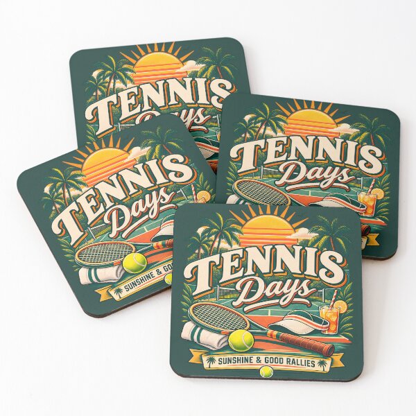 Item preview, Vintage Tennis Days Summer Court designed and sold by VectorVortex.