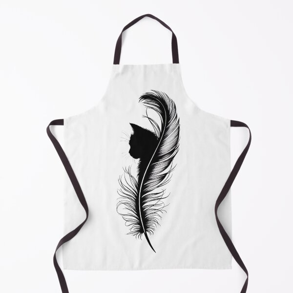 Item preview, Kitten in a Feather — Monochrome Minimalism designed and sold by ErgTime.