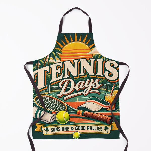 Item preview, Vintage Tennis Days Summer Court designed and sold by VectorVortex.