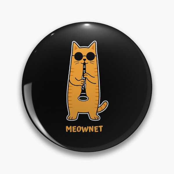 Item preview, clarinet cat designed and sold by kiakuki.