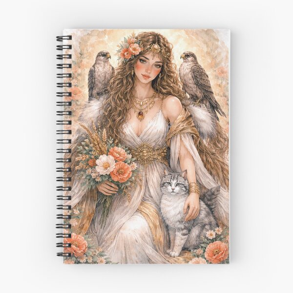 Item preview, Freya – Nordic Goddess of Love and Magic illustration designed and sold by GalleryKauffeld.