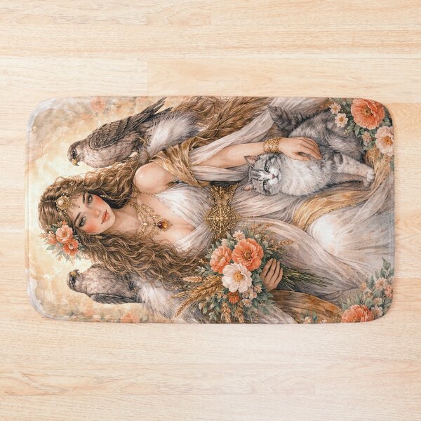 Item preview, Freya – Nordic Goddess of Love and Magic illustration designed and sold by GalleryKauffeld.