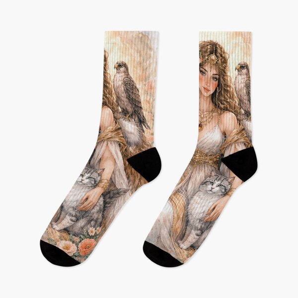 Item preview, Freya – Nordic Goddess of Love and Magic illustration designed and sold by GalleryKauffeld.