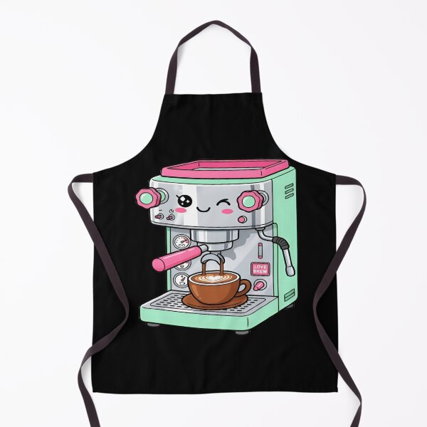 Item preview, Kawaii Espresso Machine Cute Coffee Maker Art designed and sold by DailySparks.