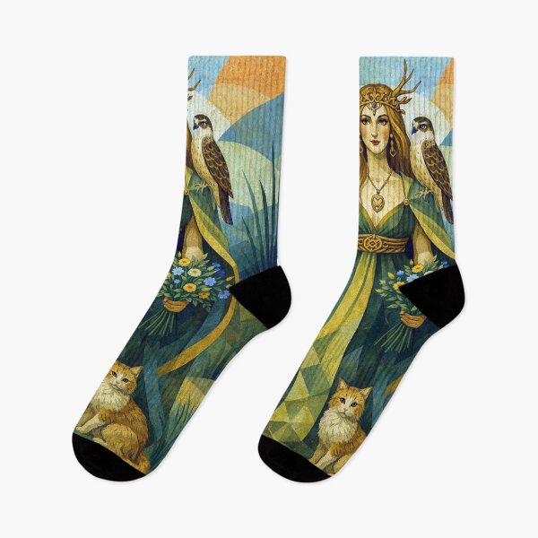 Item preview, Freya – Legendary Norse Goddess illustration designed and sold by GalleryKauffeld.