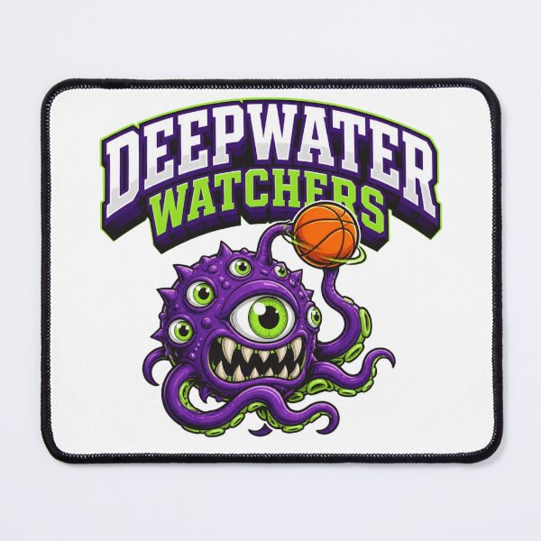 Item preview, Deepwater Watchers - Eye Monster Basketball Fantasy Sports Meme designed and sold by Dice_Goblin_Studio.
