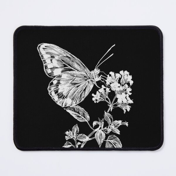 Item preview, Vintage Butterfly on Flowering Plant Illustration designed and sold by GoodOldPrints4.