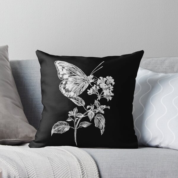 Item preview, Vintage Butterfly on Flowering Plant Illustration designed and sold by GoodOldPrints4.