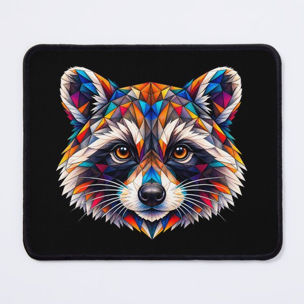 Item preview, Colorful Geometric Raccoon: Vibrant Low-Poly Animal Art for Wildlife Lovers designed and sold by Geometric Art..