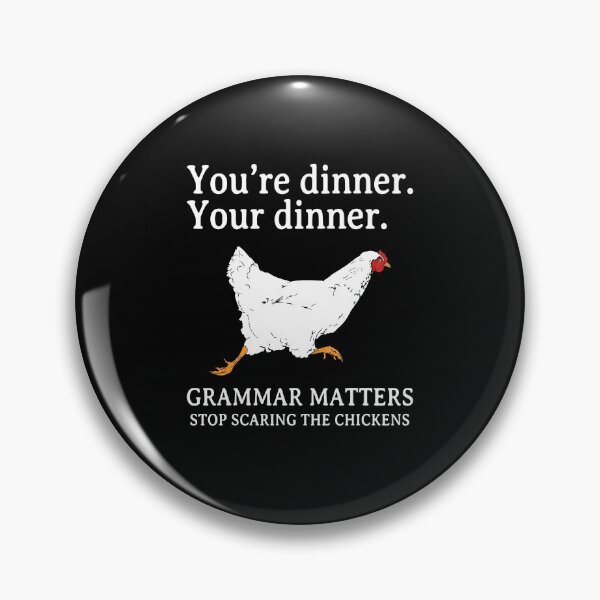 Item preview, Grammar Humor Chicken Design designed and sold by DarylPope.