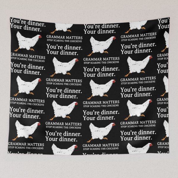 Item preview, Grammar Humor Chicken Design designed and sold by DarylPope.
