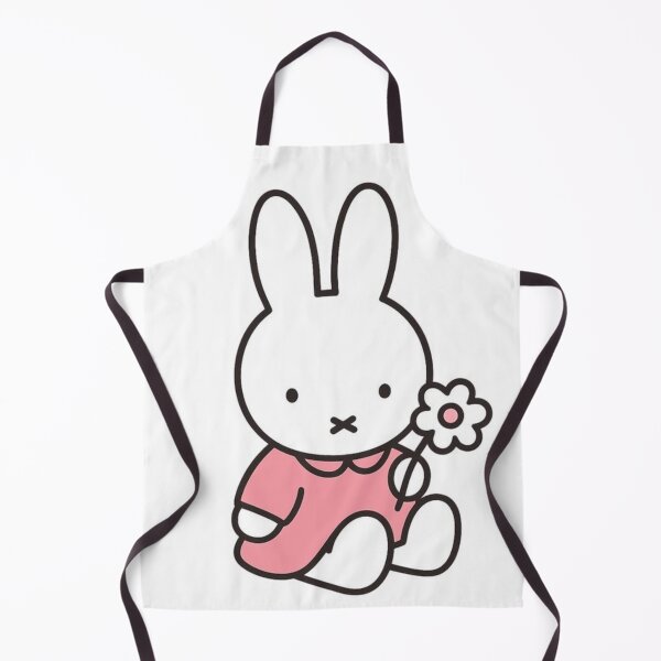 Item preview, Pink Themed Cute Bunny Holding a Flower Illustration Miffy designed and sold by Cozy Moss Studio.