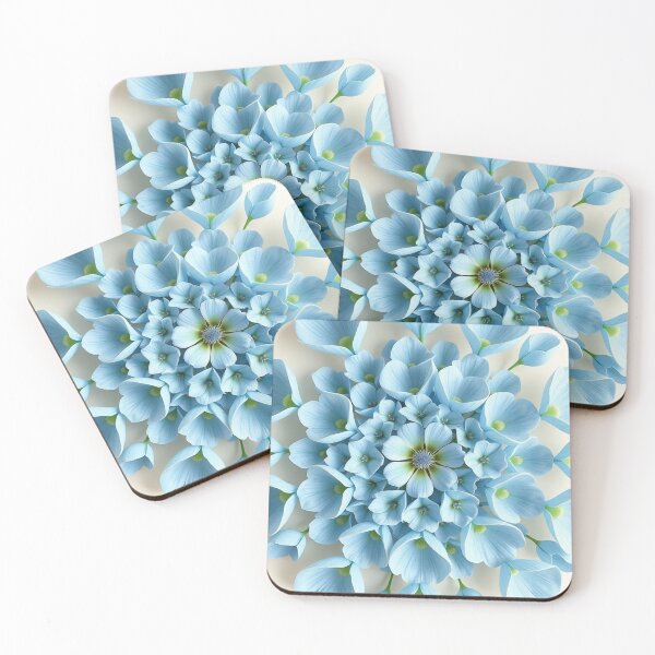 Item preview, Large Baby Blue Dahlia Macro designed and sold by IntelliMindDesigns.