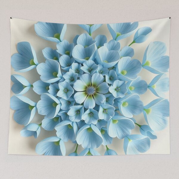 Item preview, Large Baby Blue Dahlia Macro designed and sold by IntelliMindDesigns.