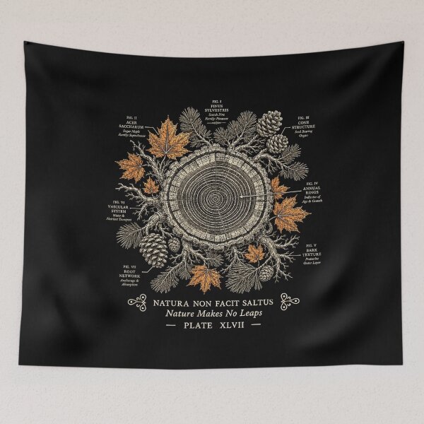 Item preview, Vintage Tree Ring Diagram Nature Makes No Leaps designed and sold by NoeValdric.
