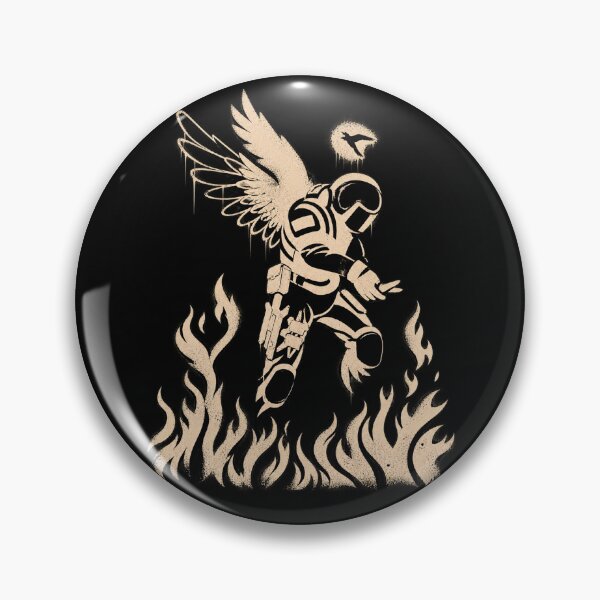 Item preview, Olofmeister Burning Defender Graffiti – CS2 Gaming Fan Design designed and sold by Lumvero.