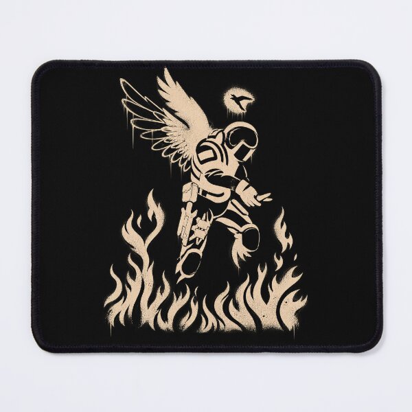 Item preview, Olofmeister Burning Defender Graffiti – CS2 Gaming Fan Design designed and sold by Lumvero.