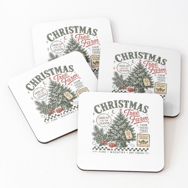 Item preview, Vintage Christmas Tree Farm Illustration designed and sold by DarylPope.