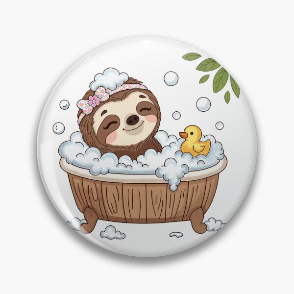 Item preview, Sloth Bath Bubble Relax designed and sold by WillowerStudio.