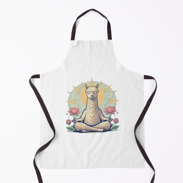 Item preview, Peaceful Llama Meditation Lotus Art designed and sold by MOSIDRIP™.