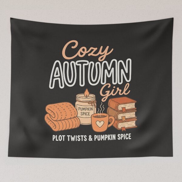 Item preview, Cozy Autumn Girl Shirt, Book Lover Pumpkin Spice Graphic Tee, Cute Fall Reading Coffee Shirt, Autumn Gift designed and sold by Phirivey.