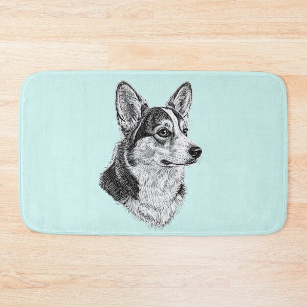 Item preview, Welsh Corgi Dog Breed Chalk Sketch Portrait designed and sold by Exquisite Design Studio „Paculówka”.
