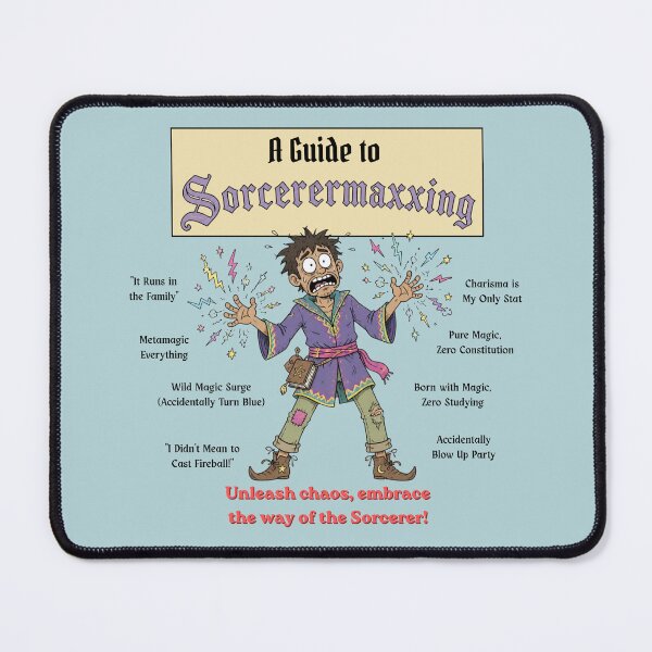 Item preview, A Guide to Sorcerermaxxing (Light Edition) - DND RPG Meme designed and sold by Dice_Goblin_Studio.