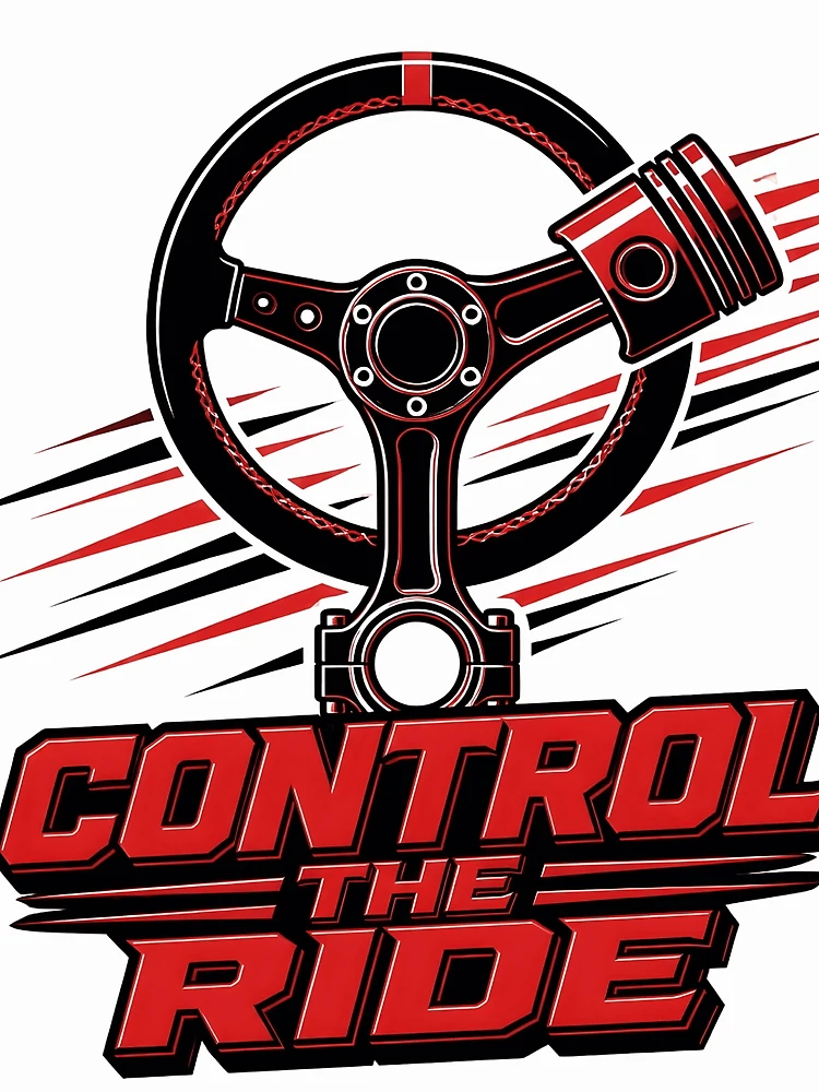 Thumbnail 3 of 3, Scarf, Control The Ride Car Racing Design designed and sold by WearTheVibe Store.