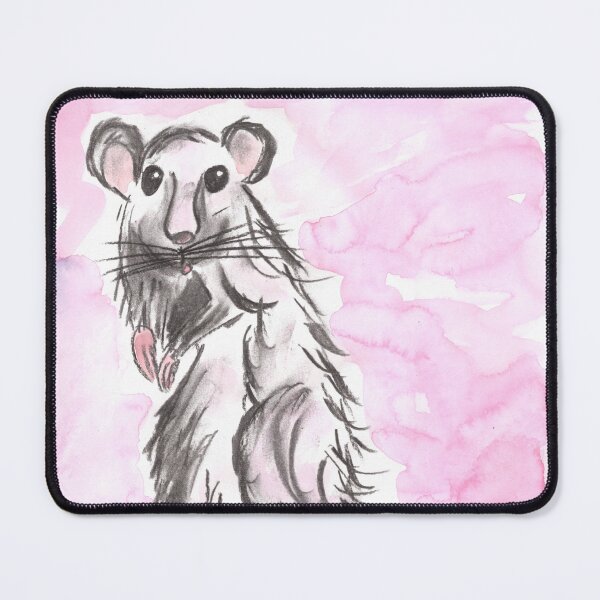 Item preview, Rat Queen, Charcoal & Pink Watercolour designed and sold by Anke‘s Bazaar.