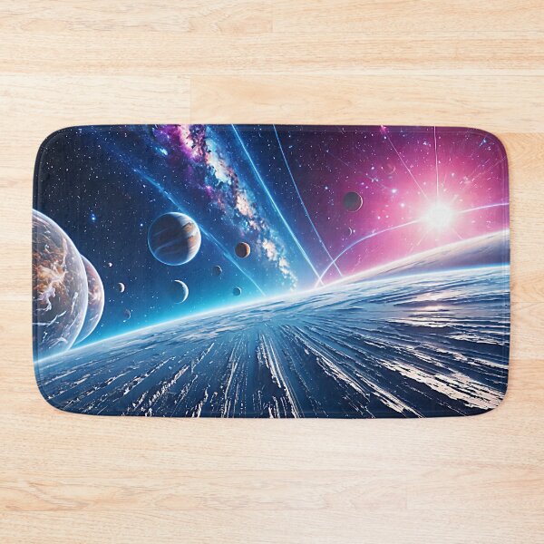 Item preview, Planetary Burst Horizon - Cosmic Speed Galaxy Desk Mat designed and sold by CuteSlothWorld.