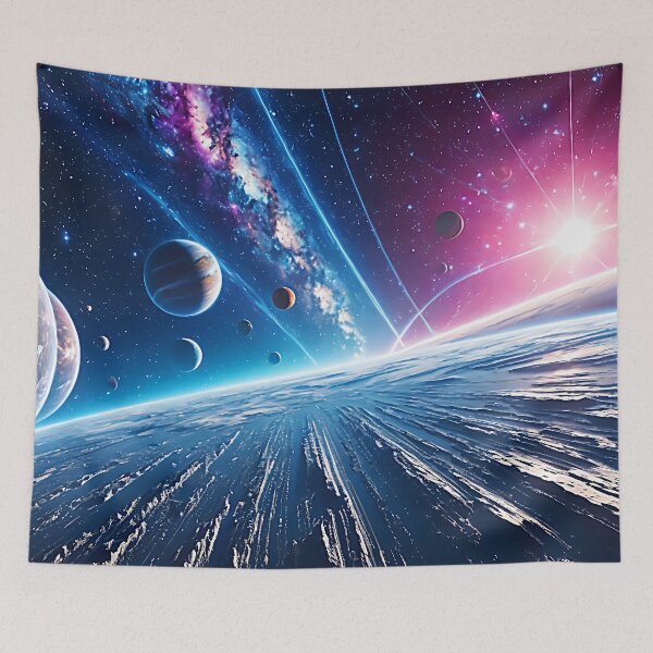Item preview, Planetary Burst Horizon - Cosmic Speed Galaxy Desk Mat designed and sold by CuteSlothWorld.