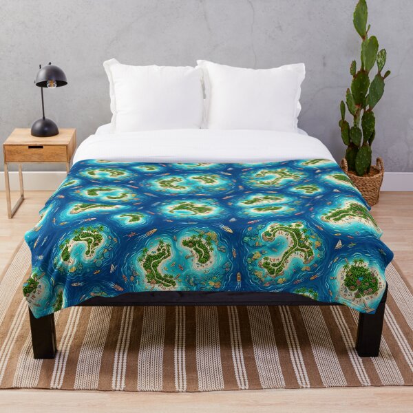 Item preview, Tropical Island Hopping Paradise Pattern designed and sold by DailyVines.