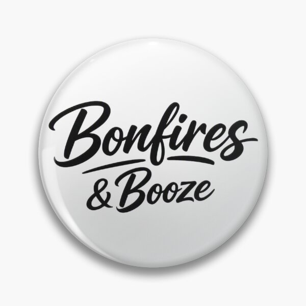 Item preview, Bonfires & Booze – Modern Brush Script Design designed and sold by GabeMountainArt.