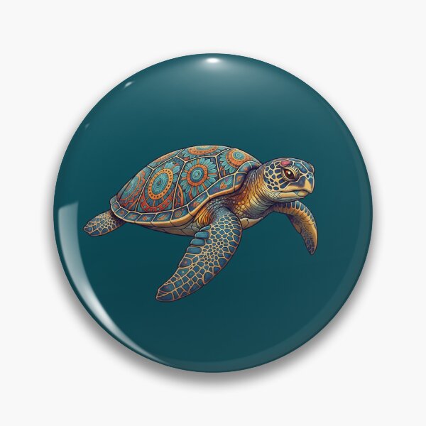 Item preview, Ornate Mandala Sea Turtle Pattern Illustration designed and sold by Exquisite Design Studio „Paculówka”.