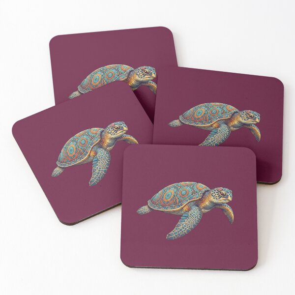 Item preview, Ornate Mandala Sea Turtle Pattern Illustration designed and sold by Exquisite Design Studio „Paculówka”.